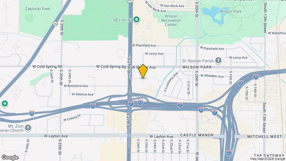 4460 S 26th St Map and Location Details