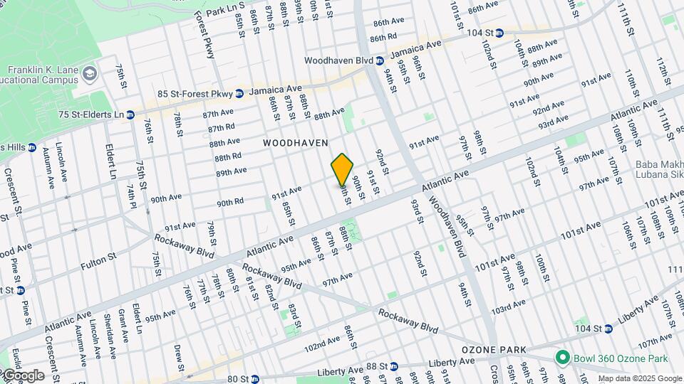 91-28 89th St Map and Location Details