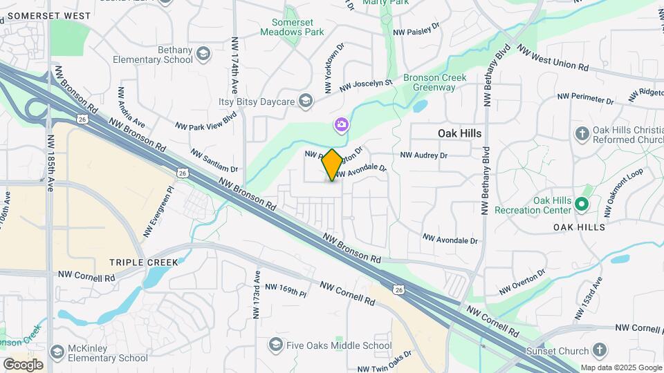 16887 NW Paddington Dr Map and Location Details