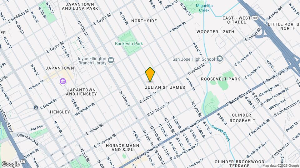 349 N 14th St Map and Location Details