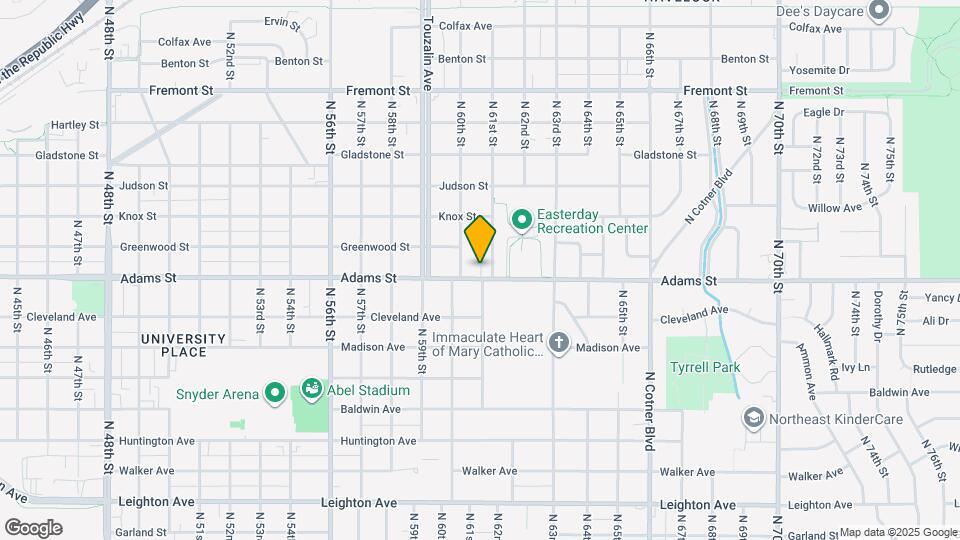 6042 Adams St Map and Location Details