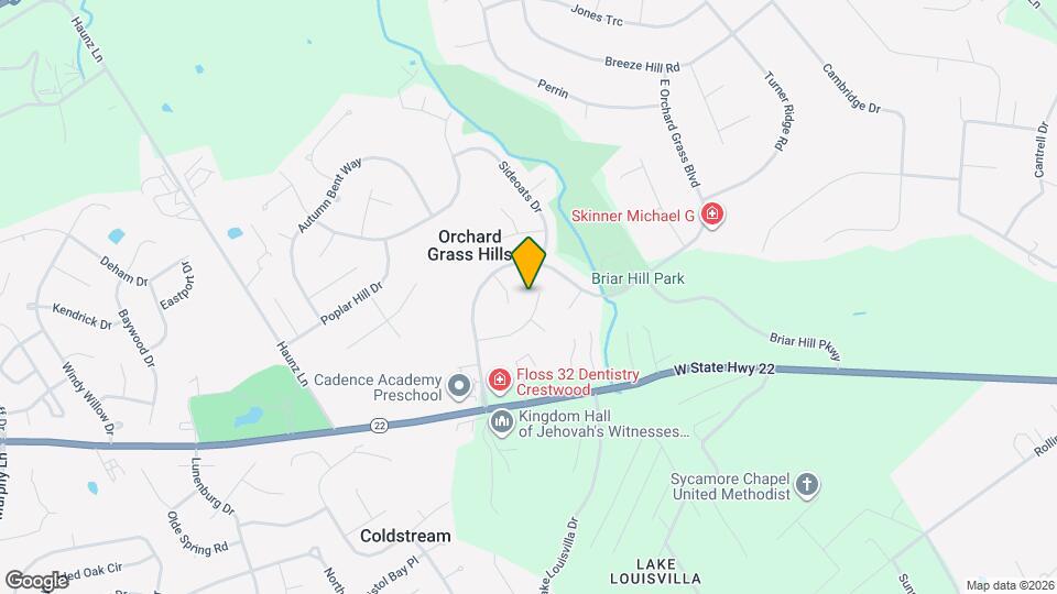 9205 Foxtail Ct Map and Location Details