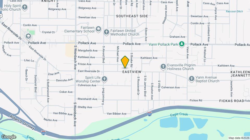 2324 E Riverside Dr Mapa y Detalles de la Ubicación