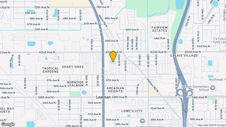 3301 58th Ave N Map and Location Details