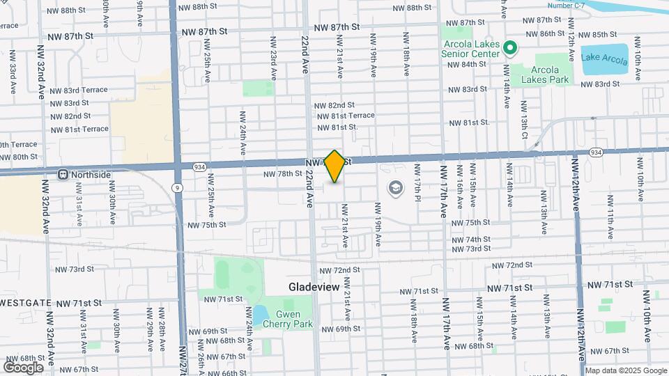 7715 NW 22nd Ave Map and Location Details