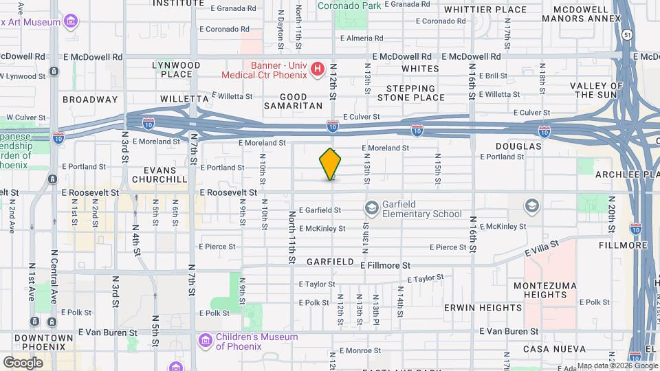 1006 N 12th St Map and Location Details