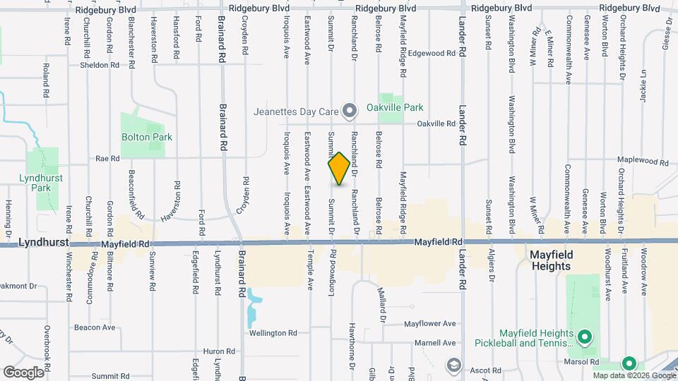 1397 Summit Dr Map and Location Details