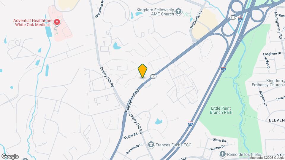 3540 Powder Mill Rd Map and Location Details