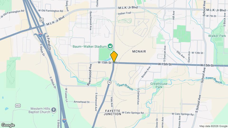 1520 S Razorback Rd Mapa y Detalles de la Ubicación