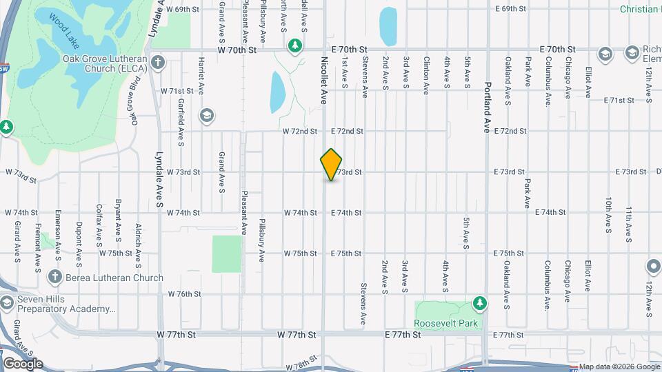 7311 Nicollet Ave Map and Location Details