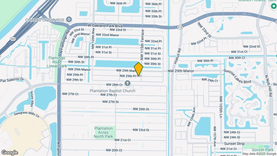 11520 NW 29th Pl Map and Location Details