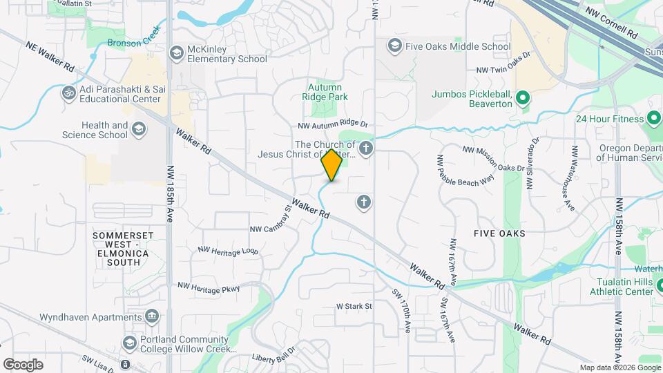 17545 NW Woodmere Ct Map and Location Details