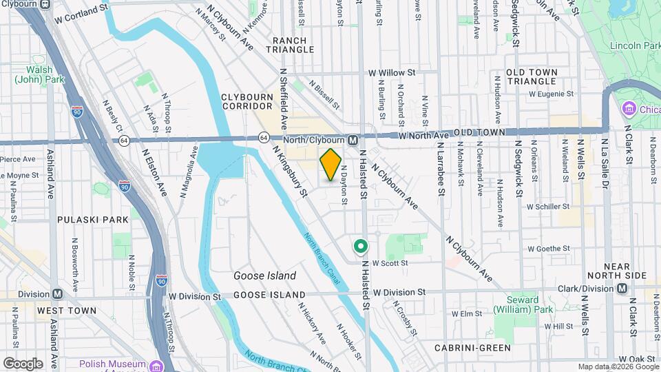 864 W Blackhawk St Mapa y Detalles de la Ubicación