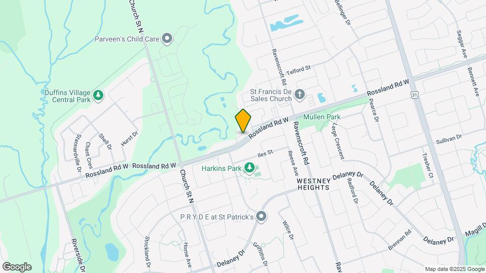 496 Rossland Rd W Map and Location Details