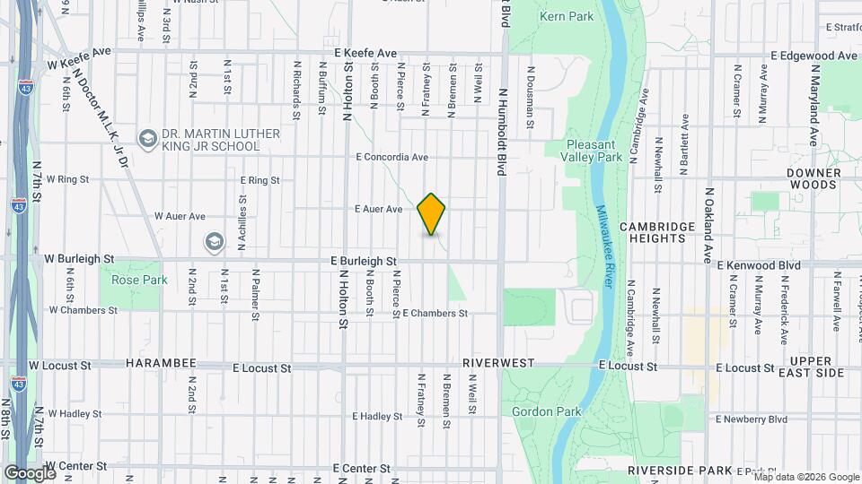 3126 N Fratney St Map and Location Details