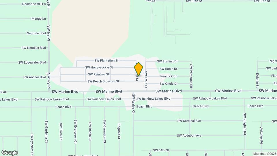 3717 SW Idlewild St Map and Location Details