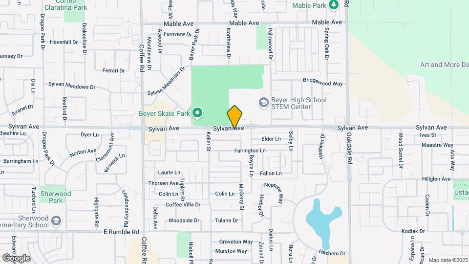 1712 Sylvan Ave Map and Location Details