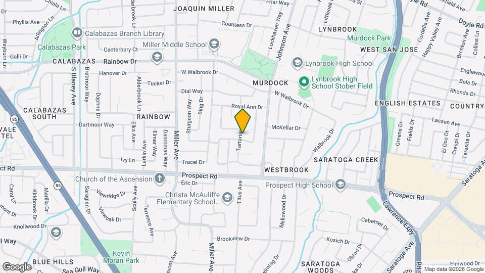 1529 Pine Grove Way Map and Location Details