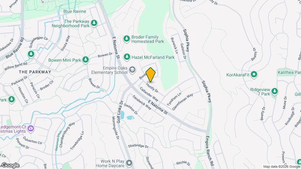 1084 Huntly Dr Map and Location Details