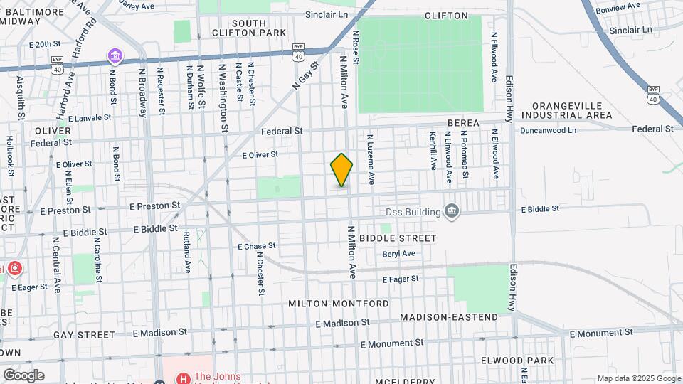 2434 E Preston St Map and Location Details