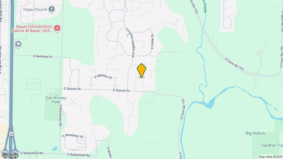 2525 S Mumford Ave Map and Location Details