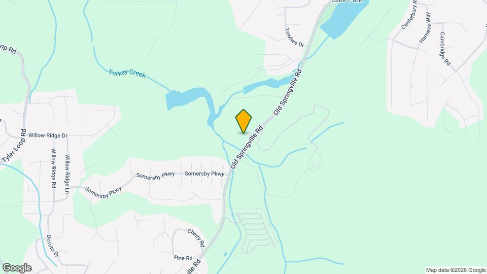 5896 Old Springville Rd Map and Location Details