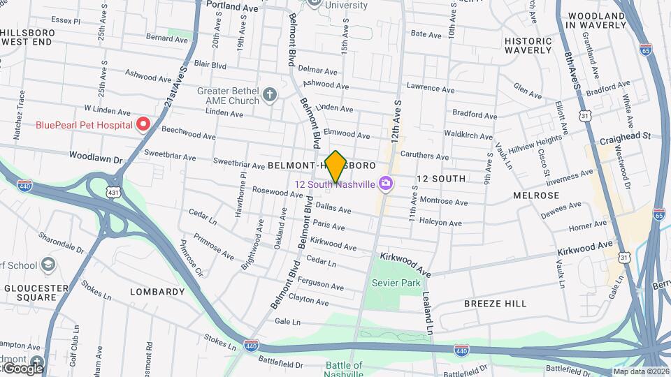 1509D Sweetbriar Ave Map and Location Details