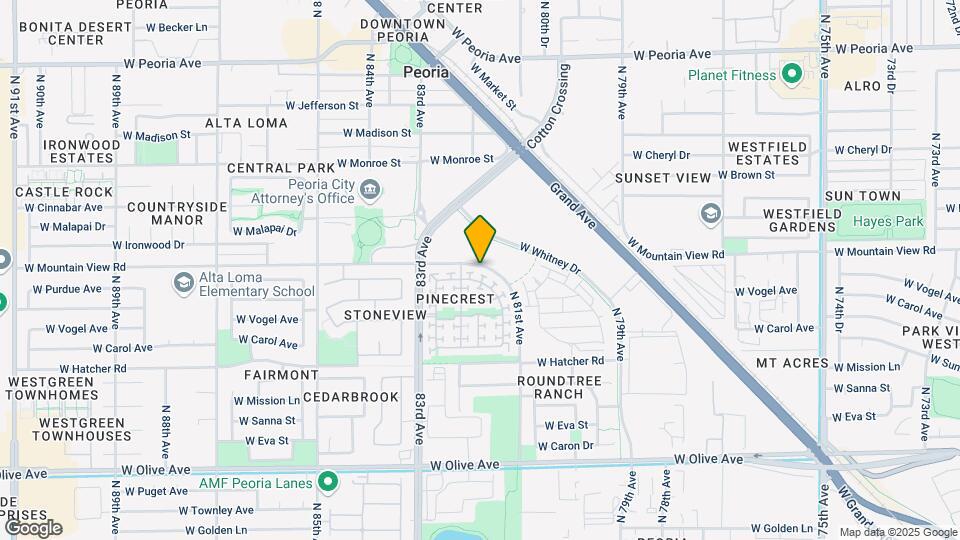 8190 W Purdue Ave Map and Location Details