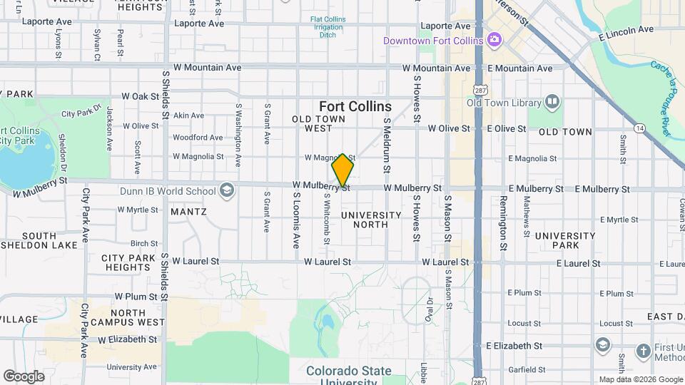 515 West Mulberry Street Map and Location Details