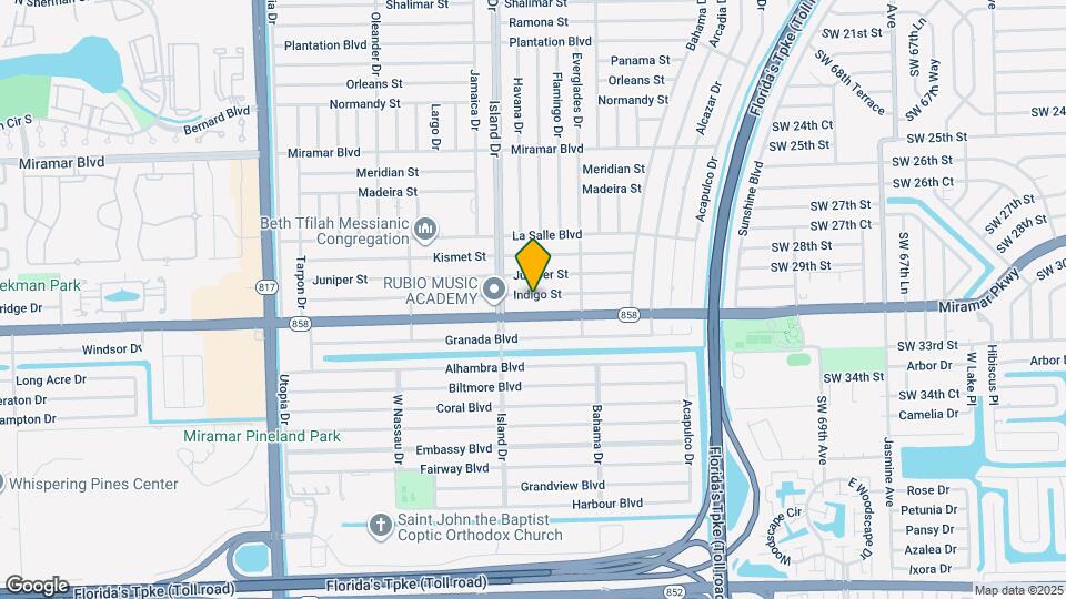 7654 Indigo St Map and Location Details