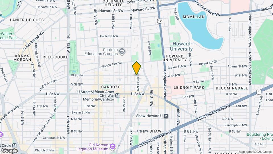 2128 10th St NW Map and Location Details