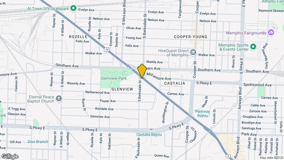 1903 Lamar Ave Map and Location Details