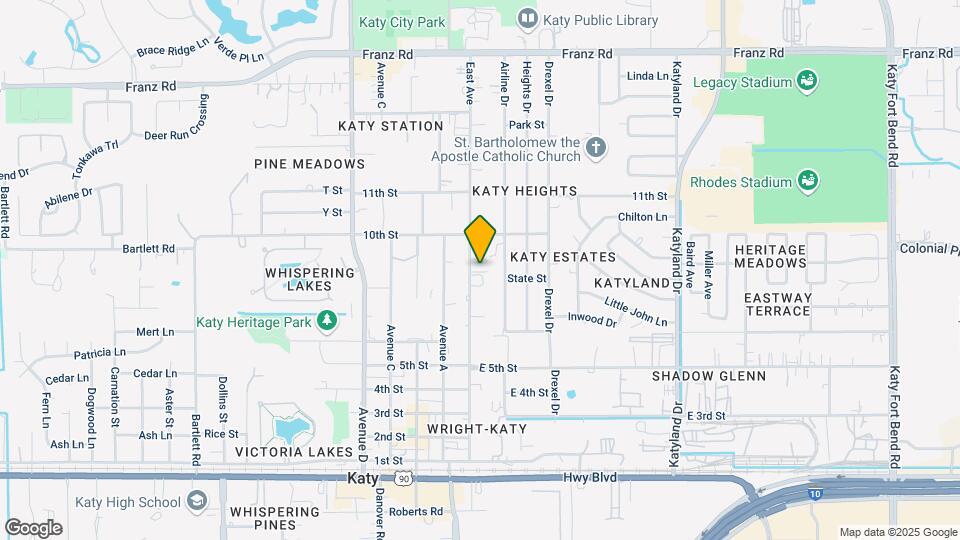 Katy Oaks Mapa y Detalles de la Ubicación