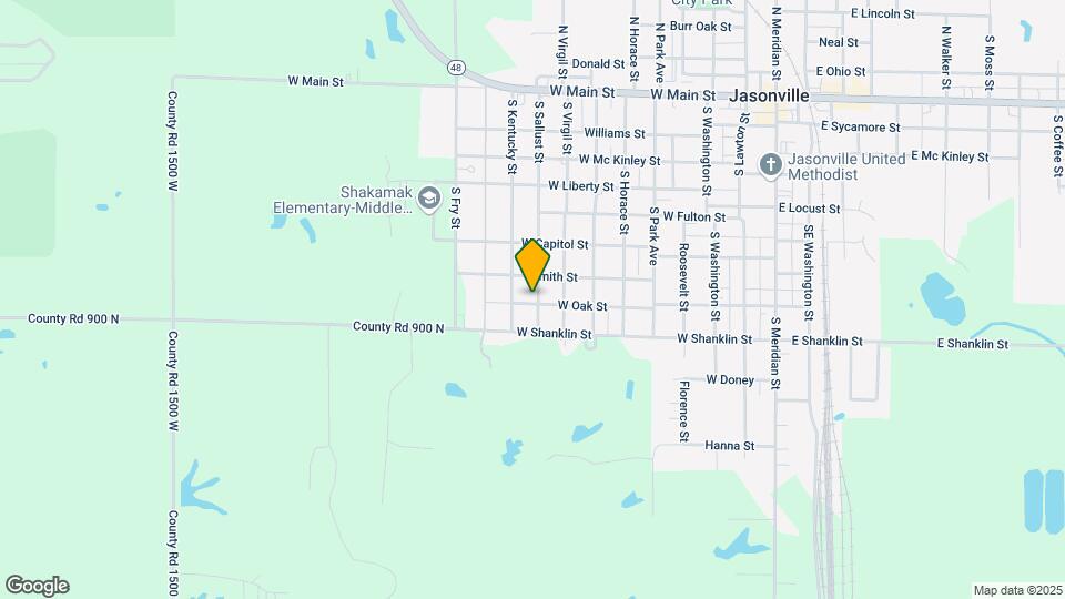 823 W Oak St Map and Location Details