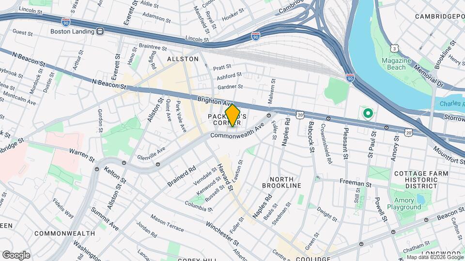 1169 Commonwealth Ave Map and Location Details