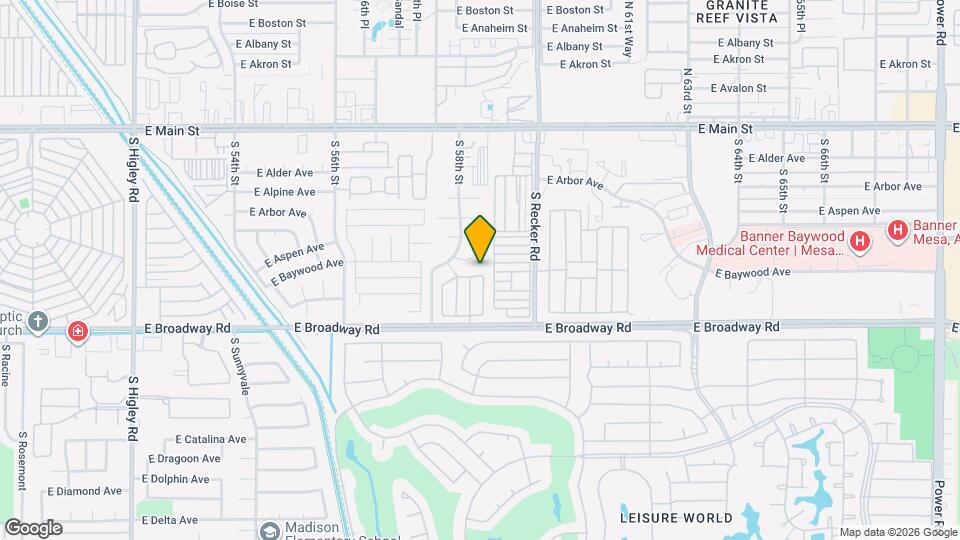 345 S 58th St Map and Location Details