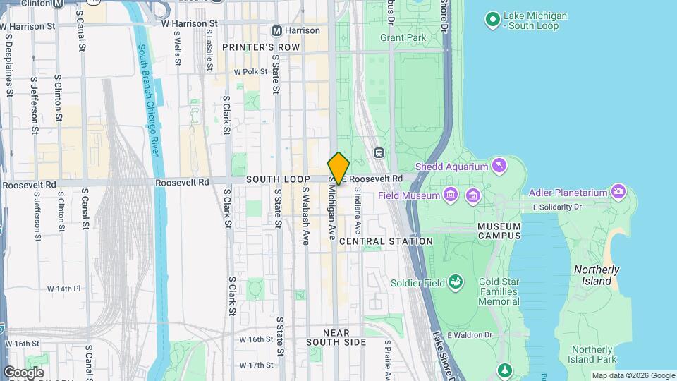 1201 S Michigan Ave Mapa y Detalles de la Ubicación