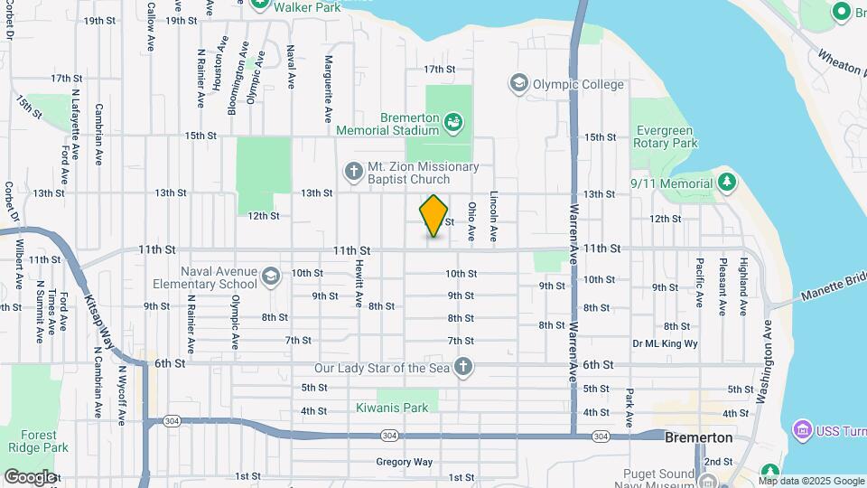 1104 Sidney Ave Map and Location Details