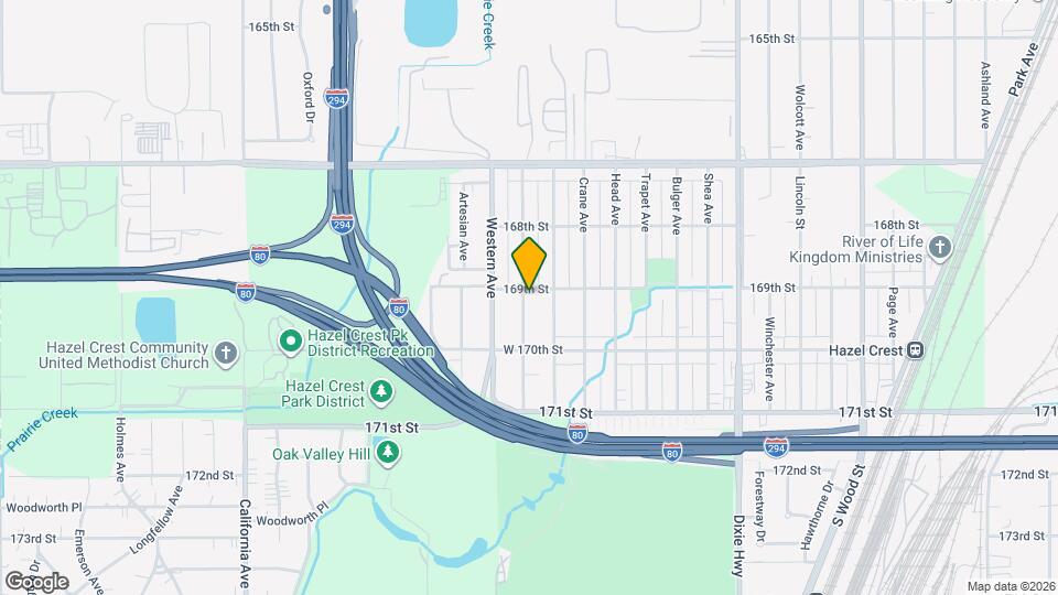 16901 Orchard Ridge Ave Map and Location Details