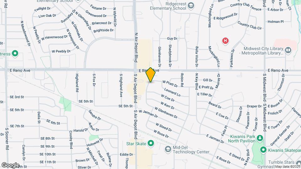 2512 W Glenhaven Dr Mapa y Detalles de la Ubicación