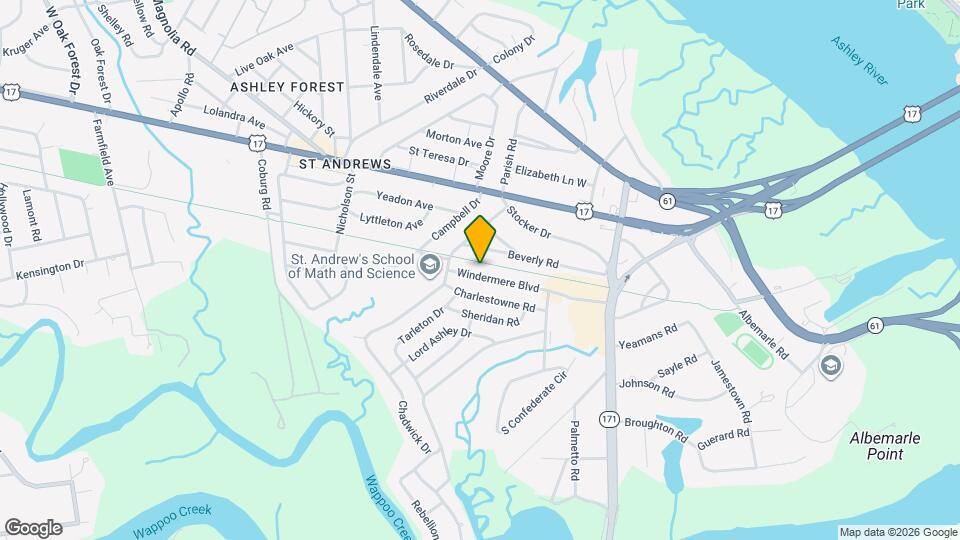 646 Windermere Blvd Map and Location Details