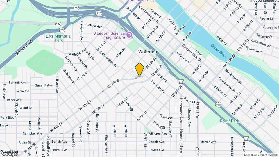 721 W 5th St Map and Location Details