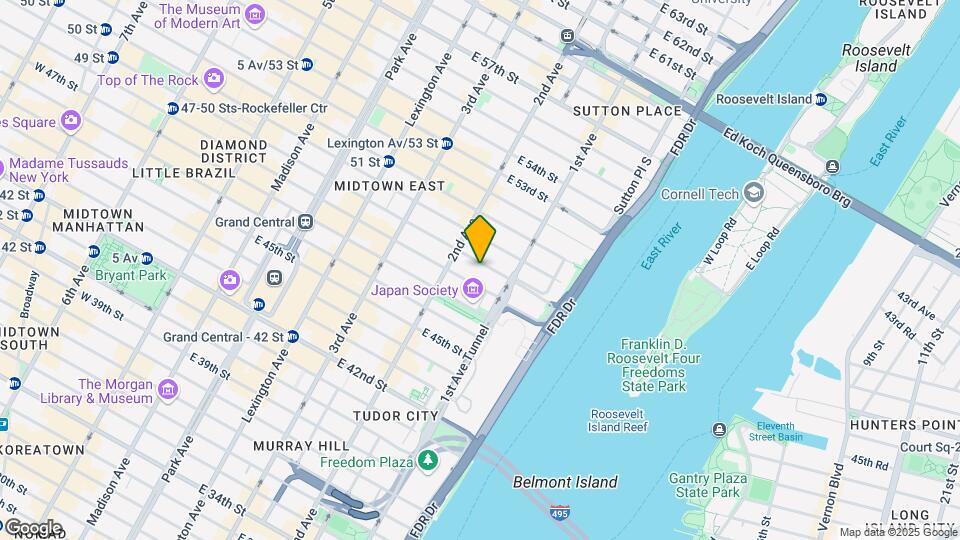 320-324 E 49th St Mapa y Detalles de la Ubicación