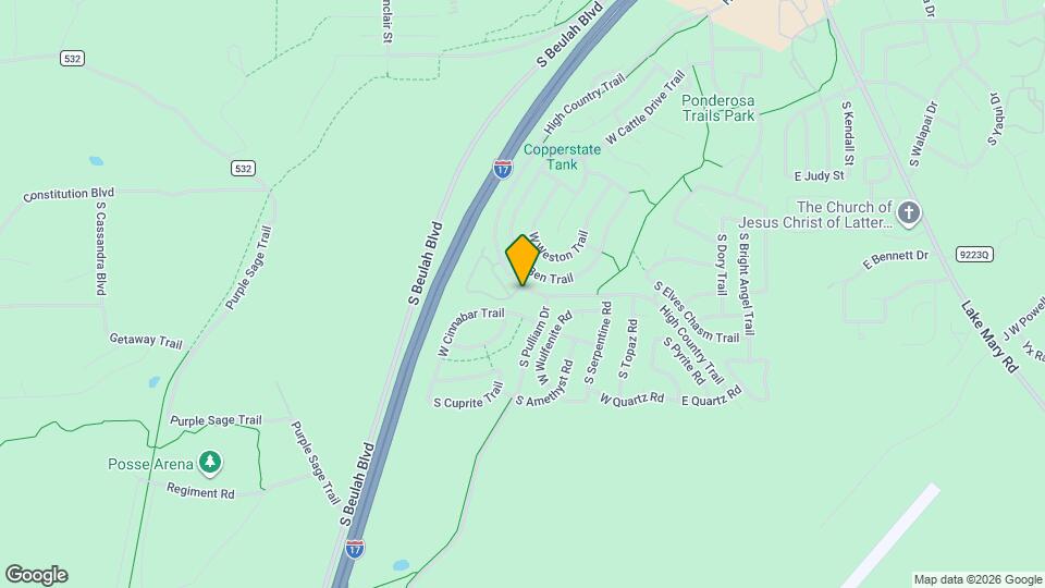 3962 S Ox Bow Loop Map and Location Details