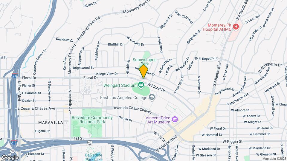1580 College View Dr Map and Location Details