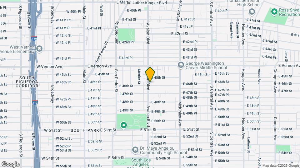 4524 Avalon Blvd, Unit 4524 1/2 Mapa y Detalles de la Ubicación