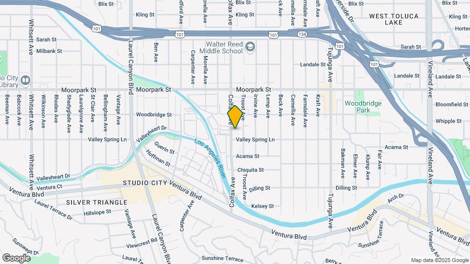 4258 Colfax Ave Map and Location Details