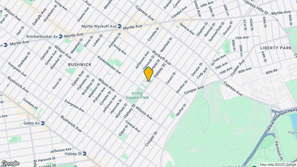 1235 Halsey St Map and Location Details