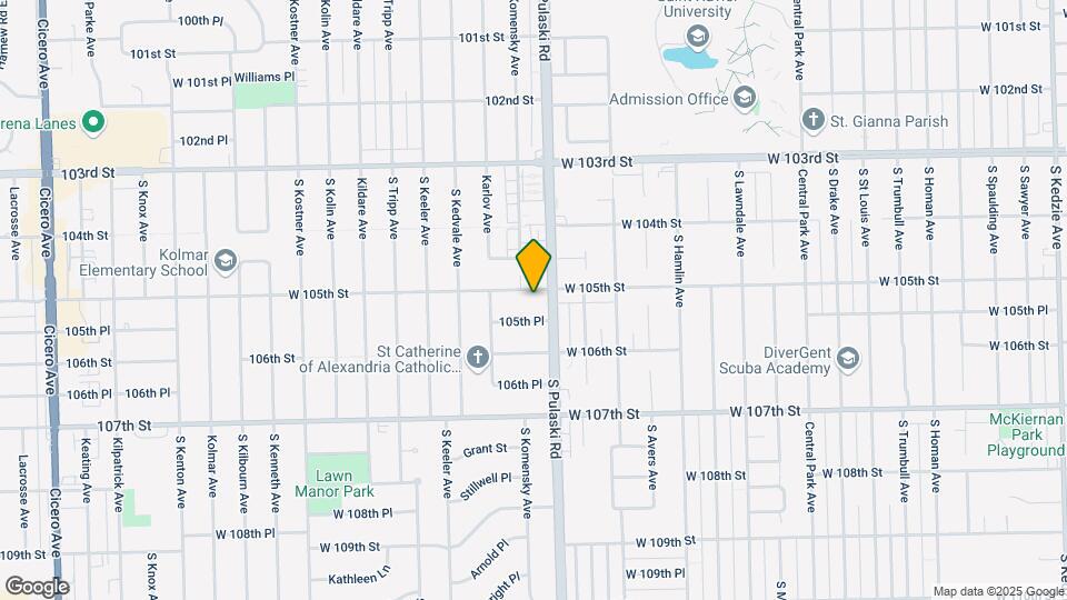 4015 105th St Map and Location Details