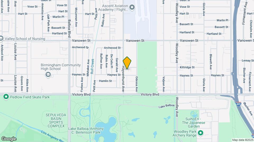 6540 Hayvenhurst Ave Map and Location Details